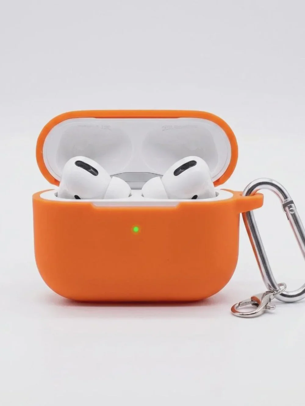 Silicone AirPods Pro Case with Keychain Clip Shockproof Protective Cover